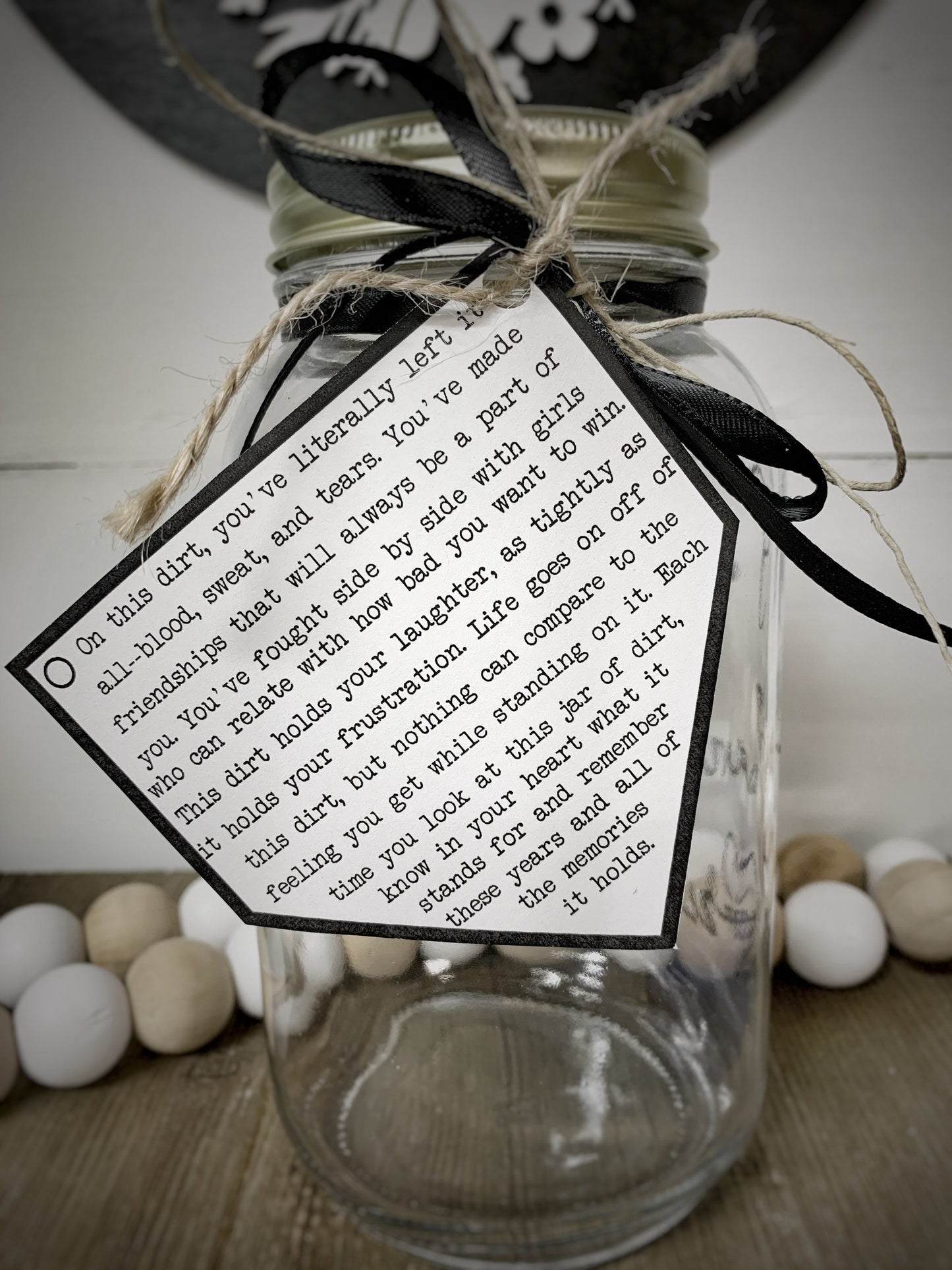 Jar of Dirt SOFTBALL Girls Team Printable Instant Download Digital Art Motivational Memory Sentimental Quote Sign Senior Gift