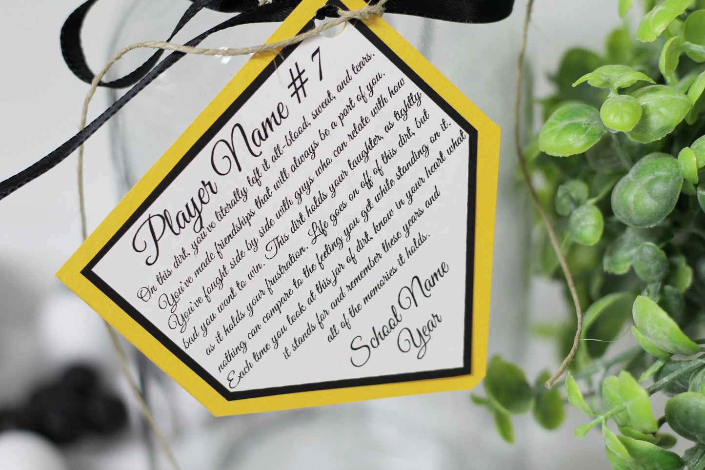 Personalized Jar of Dirt BASEBALL boys Team Printable Editable Download Custom Template Memory Sentimental Quote Sign Senior Night Gift