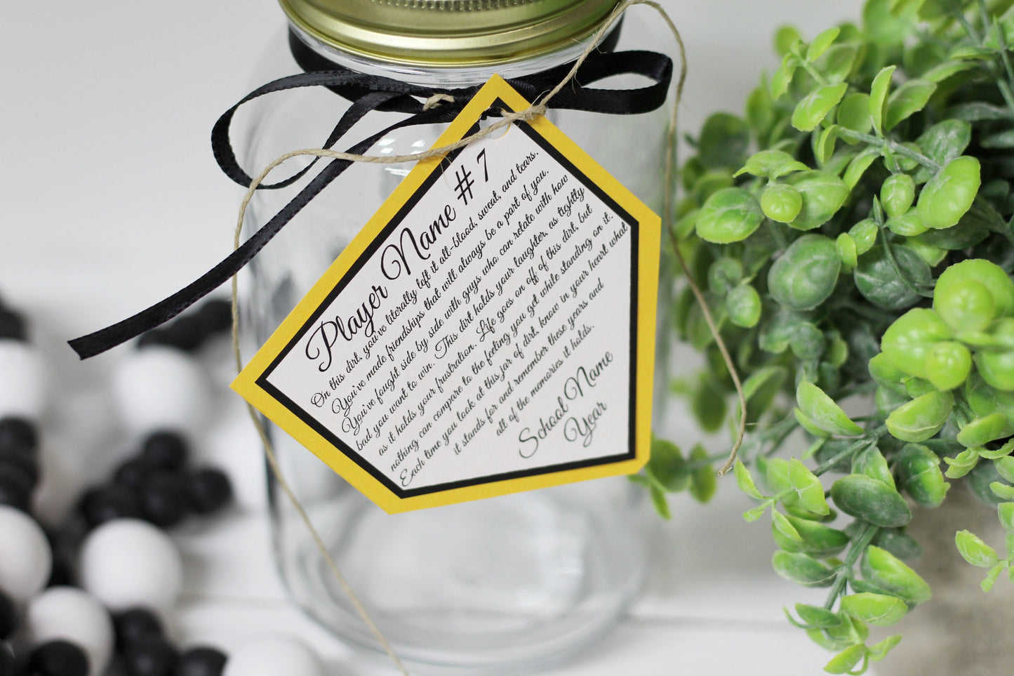 Personalized Jar of Dirt BASEBALL boys Team Printable Editable Download Custom Template Memory Sentimental Quote Sign Senior Night Gift