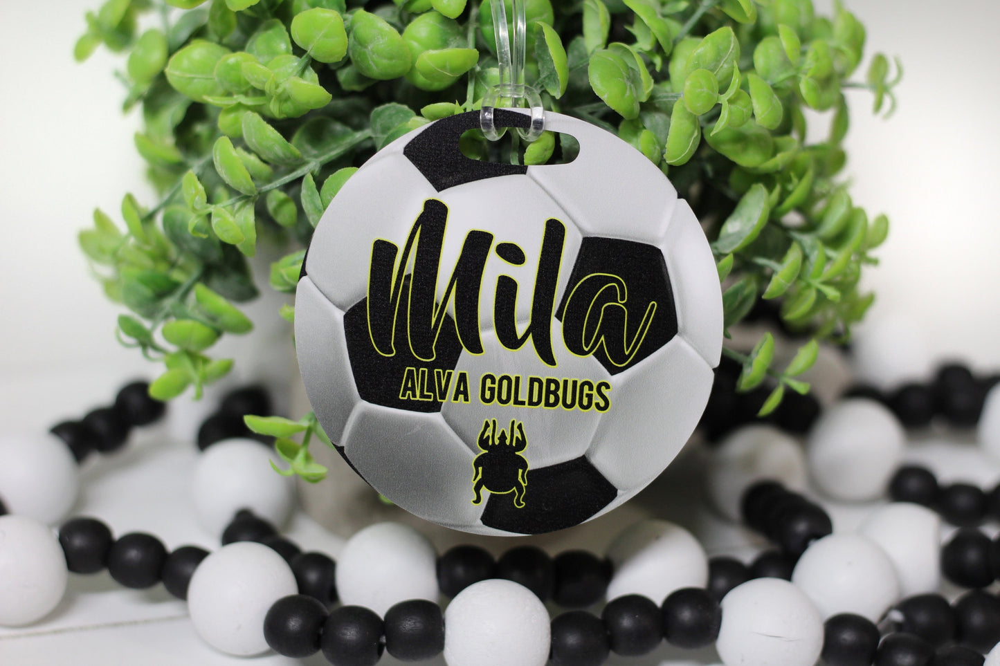 Personalized Soccer Bag Tag, Soccer Team Bag Tag, Soccer Team Gifts, Luggage Tag for Soccer, Soccer Player Tag, Gift for Soccer Players
