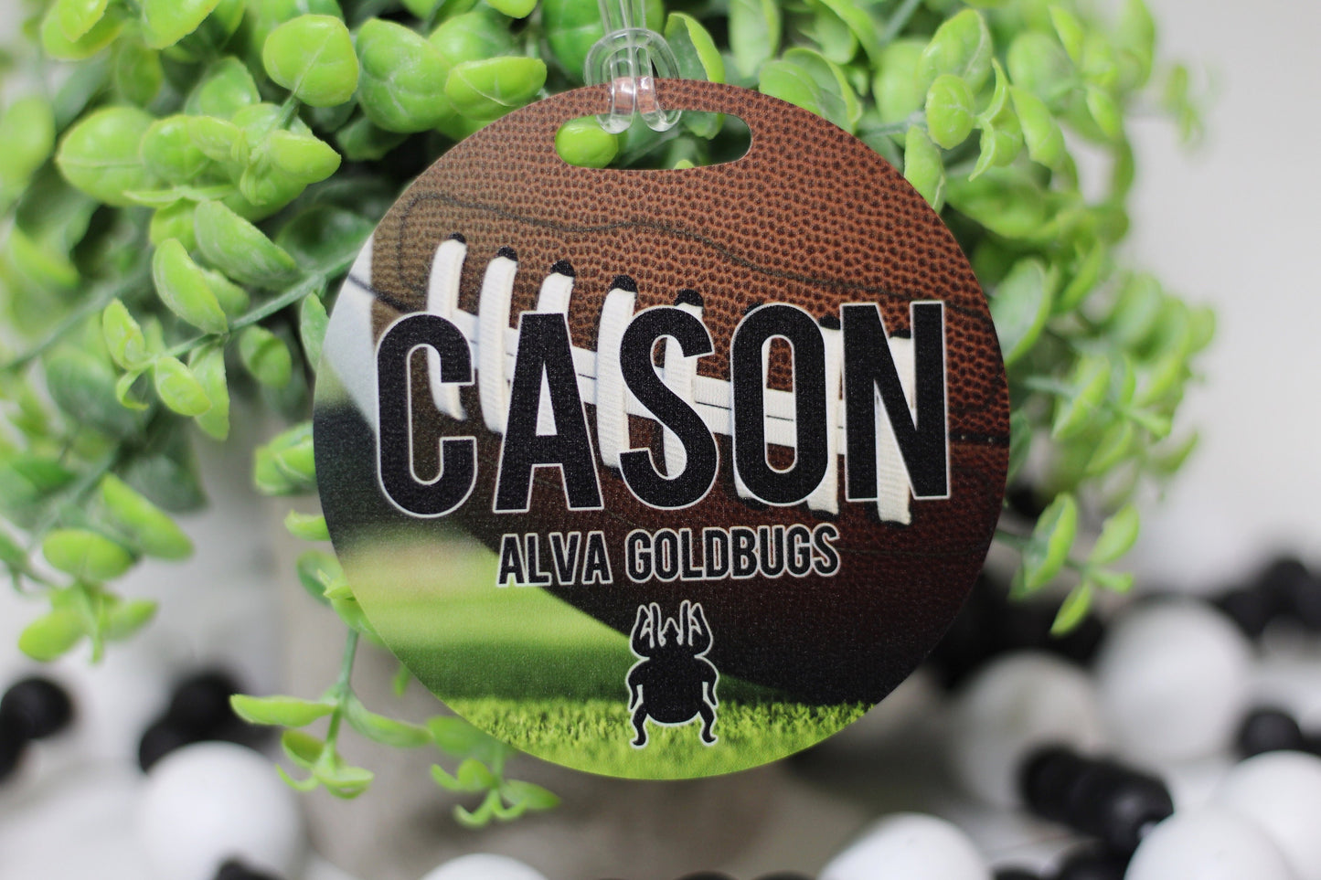 Personalized Football Bag Tag, Football Gym Tag, End of Season Team Gift, Senior Football Gift, Senior Night, Sports Banquet, Backpack Tag