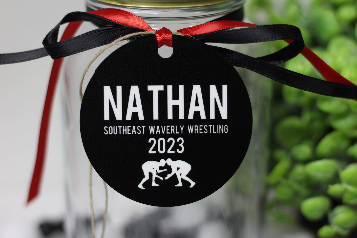 Wrestling Team Personalized Metal Tag On This Mat Quote, Motivational Memory Sentimental Sign, High School Senior Gift, Wrestling Team Gifts