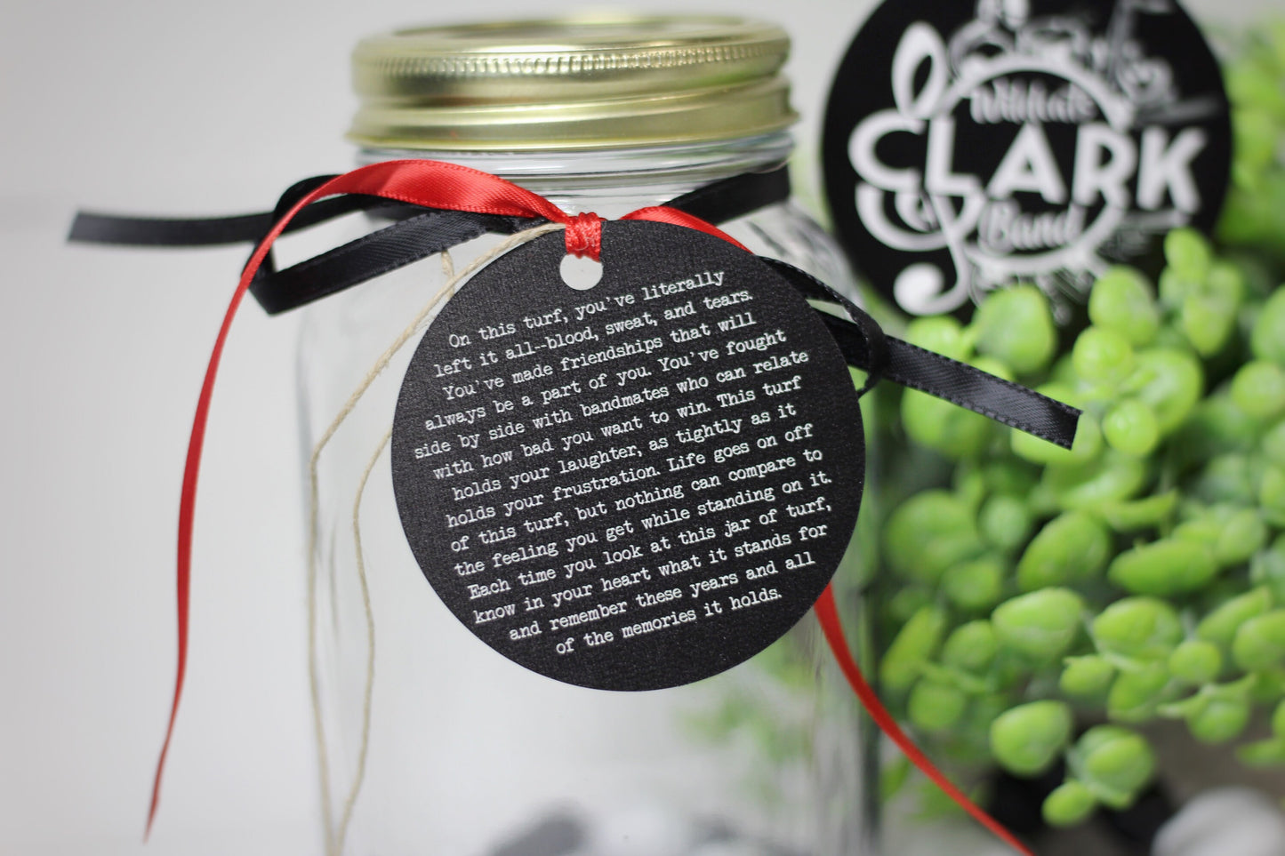 Jar of Dirt Marching BAND Personalized Metal Tag, Motivational Memory Sentimental Quote Sign Senior Gift, High School Band Gifts, Graduation
