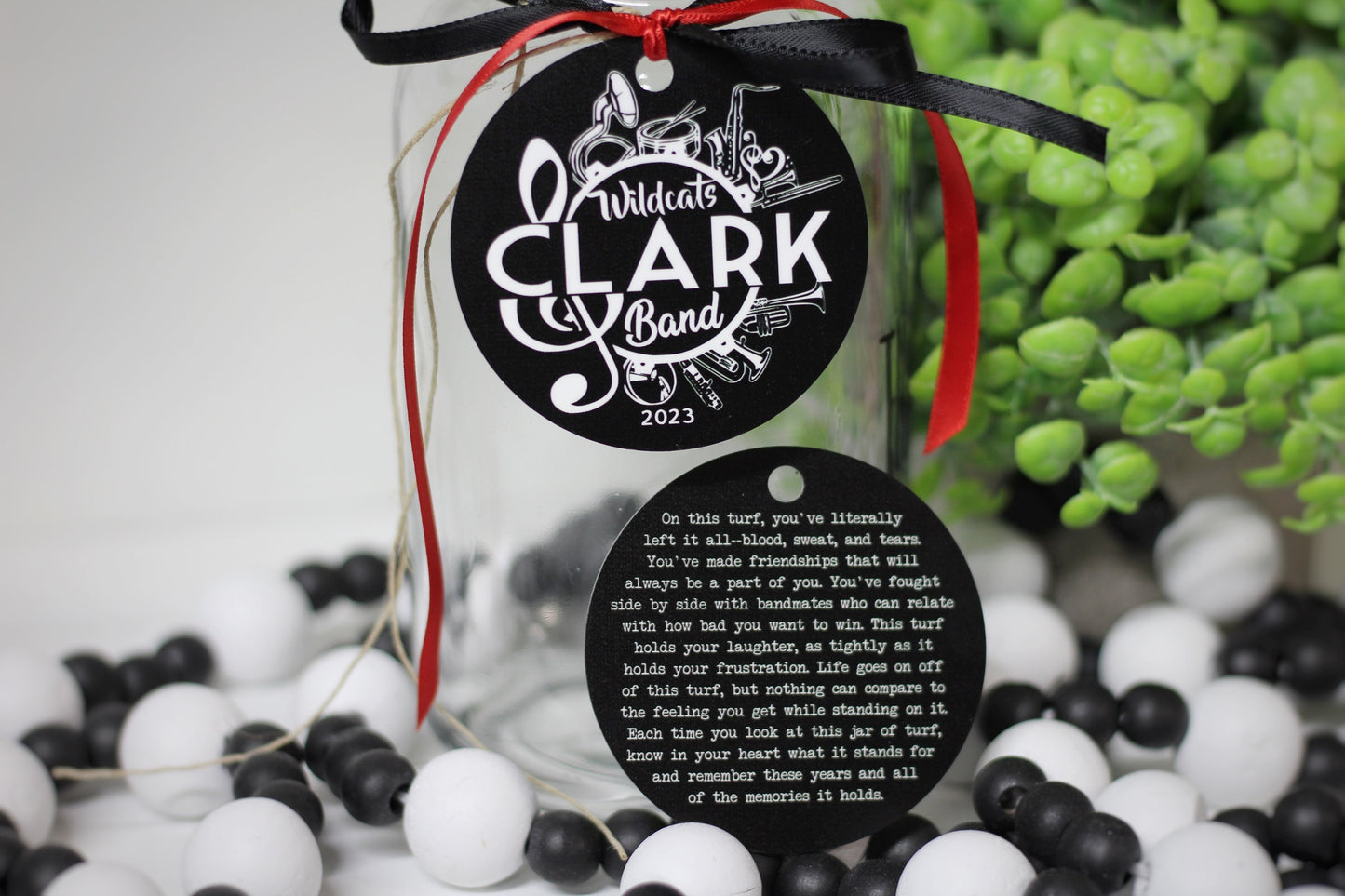 Jar of Dirt Marching BAND Personalized Metal Tag, Motivational Memory Sentimental Quote Sign Senior Gift, High School Band Gifts, Graduation