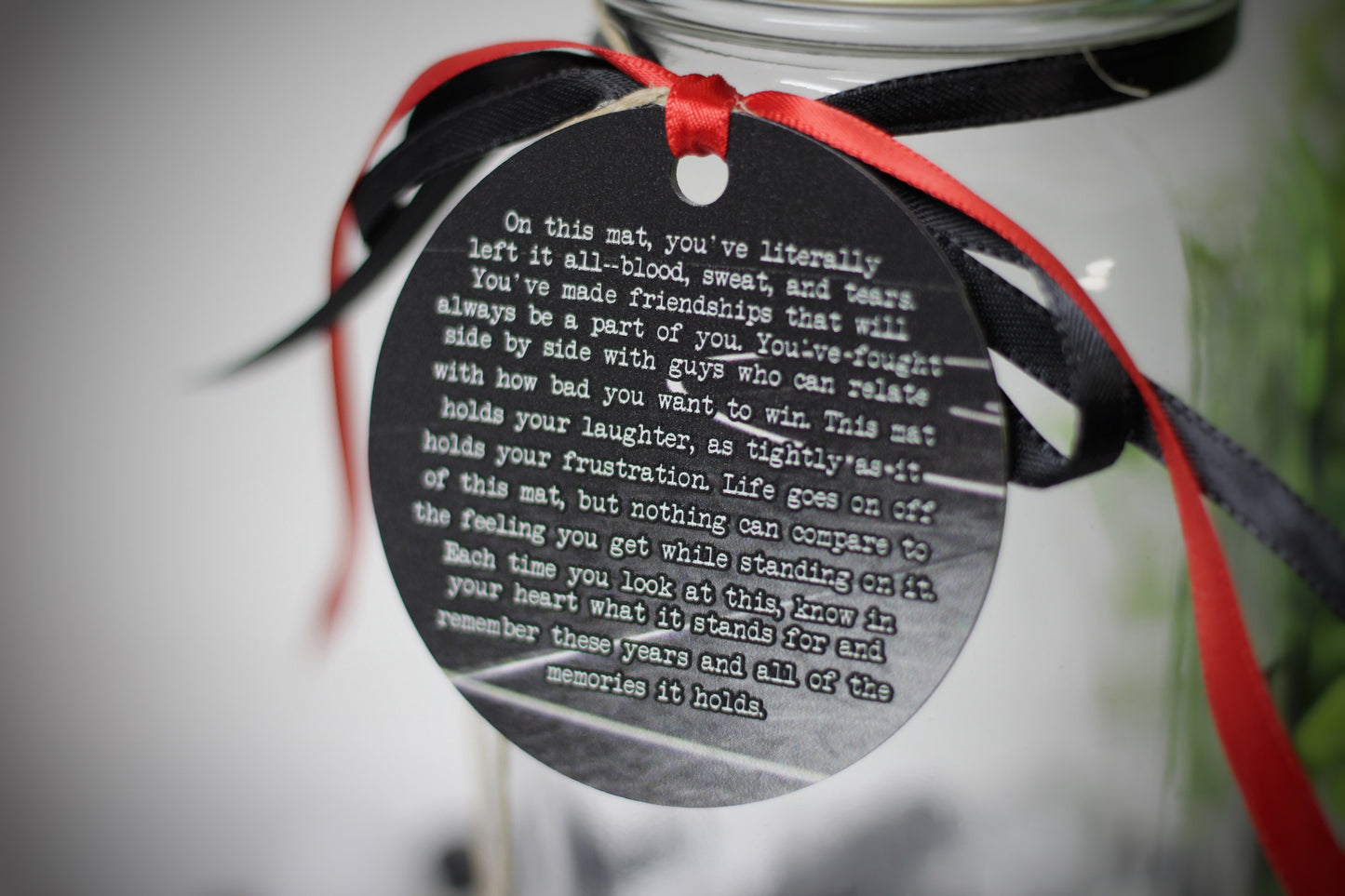 Wrestling Team Personalized Metal Tag On This Mat Quote, Motivational Memory Sentimental Sign, High School Senior Gift, Wrestling Team Gifts