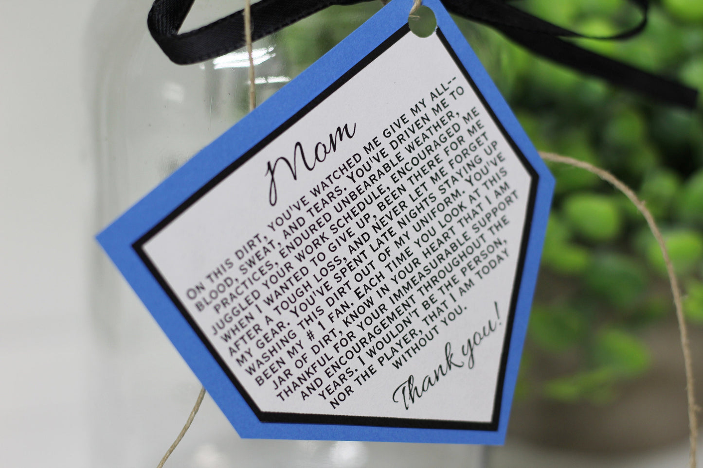 Personalized Jar of Dirt PARENT Team Printable Editable Download Custom Template Memory Sentimental Quote Sign Senior Night Gift for Mom Dad