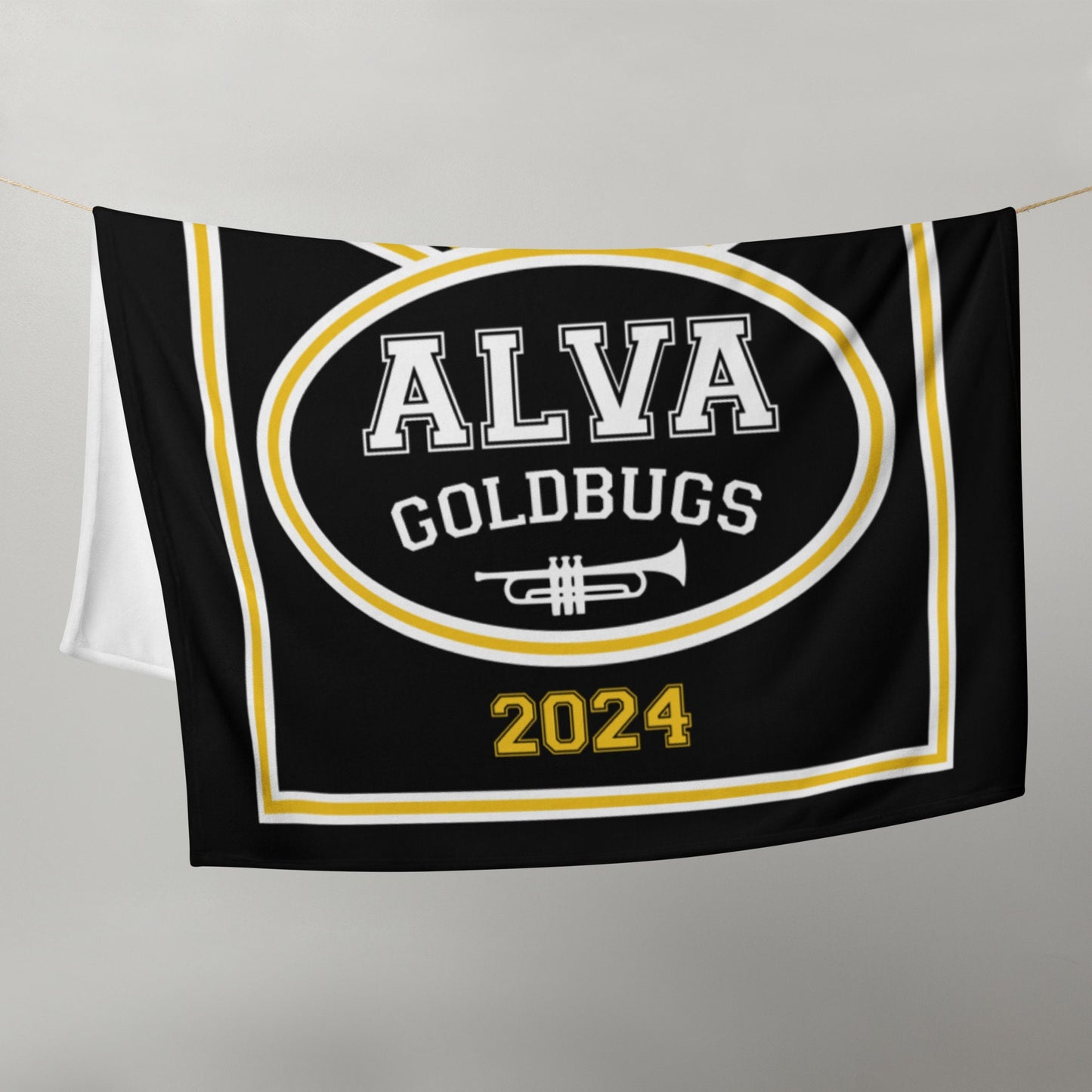 Personalized High School Senior Throw Blanket, Custom Sports Blanket, Senior Night Gift Banquet Graduation End of School Year Class of 2024