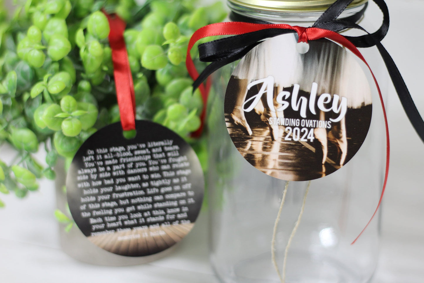 Dance Personalized Metal Tag On This Stage Quote, Motivational Memory Sentimental Gift, High School Senior, Ballet Tap Jazz Dancer Recital